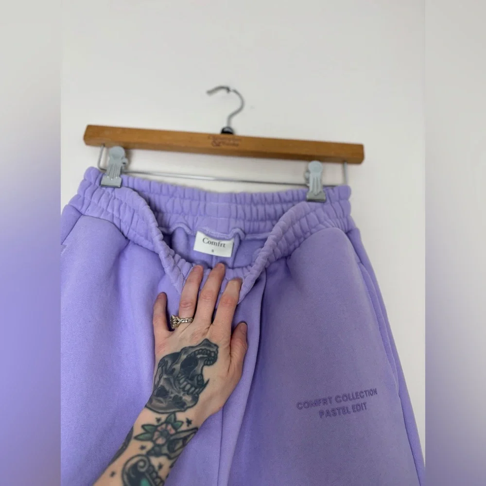 Comfrt Pastel Collection Sweatpants In Lavender - Picture 8 of 10